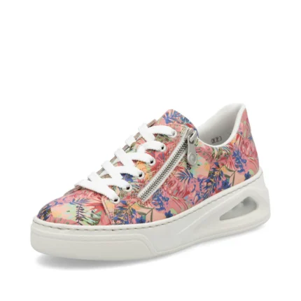 Rieker N6401-90 Sneakers-Rose Multi